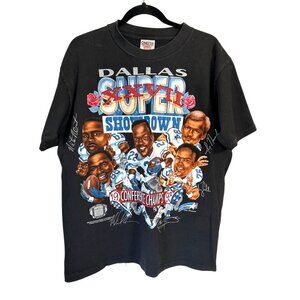 Vintage Dallas Cowboys Super Bowl XXVII Black T-Shirt L 42-44 Oneta Power-T Made